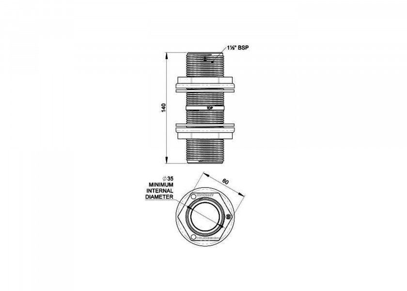 Купить TRUDESIGN Through-Hull Threaded Tube 74158-bvs 7ft.ru в интернет магазине Семь Футов