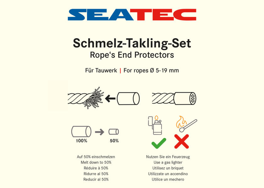 Купить SEATEC Rope-End Protector Set for 5 - 19 mm rope / 12 x 48509-bvs 7ft.ru в интернет магазине Семь Футов