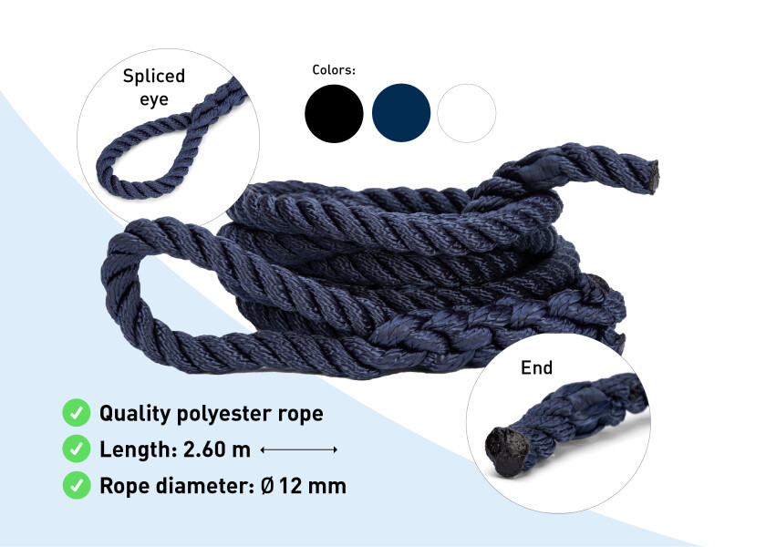 Купить SEATEC Fender Line 2.6 m / navy 55779-bvs 7ft.ru в интернет магазине Семь Футов