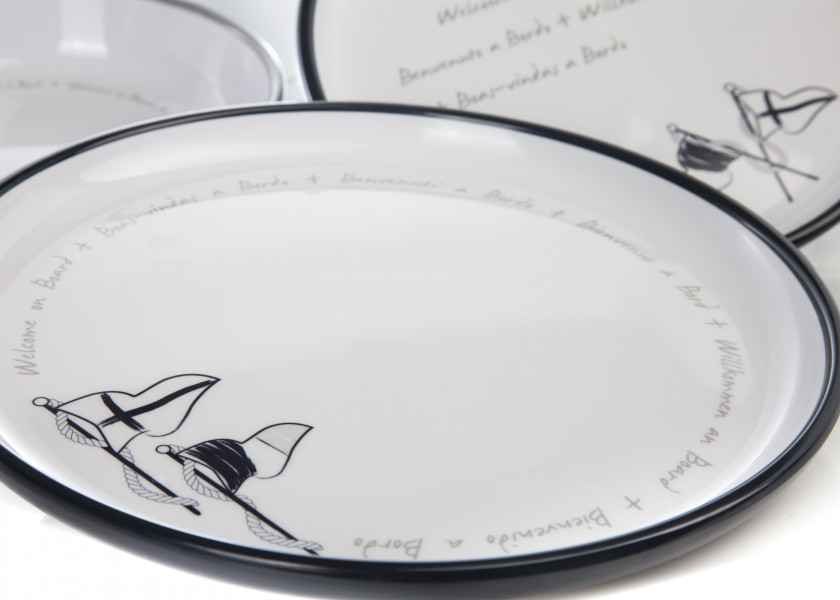 Купить Набор посуды на 6 человек Marine Business Welcome On Board 27144 24 предмета из меламина в сумке 7ft.ru в интернет магазине Семь Футов