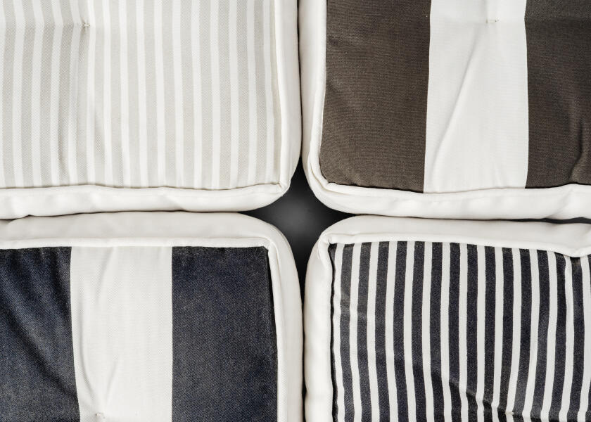 Купить Kapok Deck Cushion / navy blue / wide striped 57373-bvs 7ft.ru в интернет магазине Семь Футов