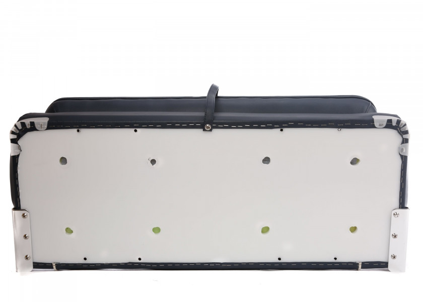 Купить Складное судовое сиденье Vetus V-quipment First Class DCHFSB 480x450x900мм синее с белыми швами поставляется без стоек 7ft.ru в интернет магазине Семь Футов