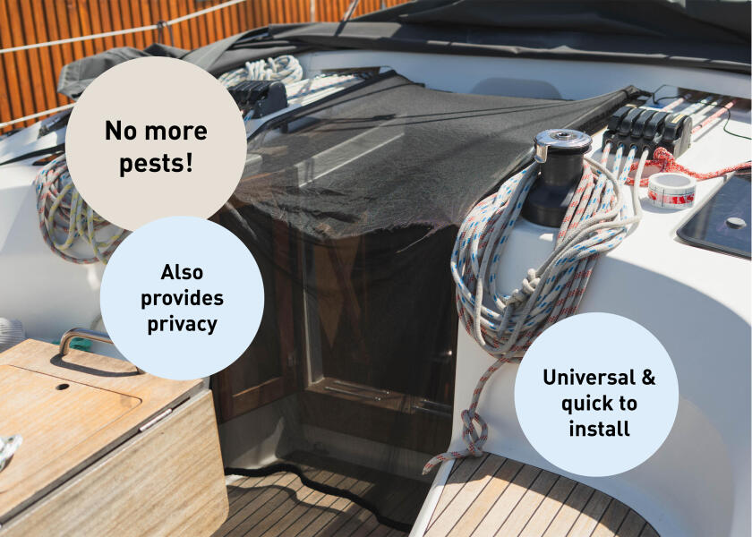 Купить SEATEC 33626 Экран от насекомых Companionway / 90x180 см / вкл. вес и крепежный материал 7ft.ru в интернет магазине Семь Футов