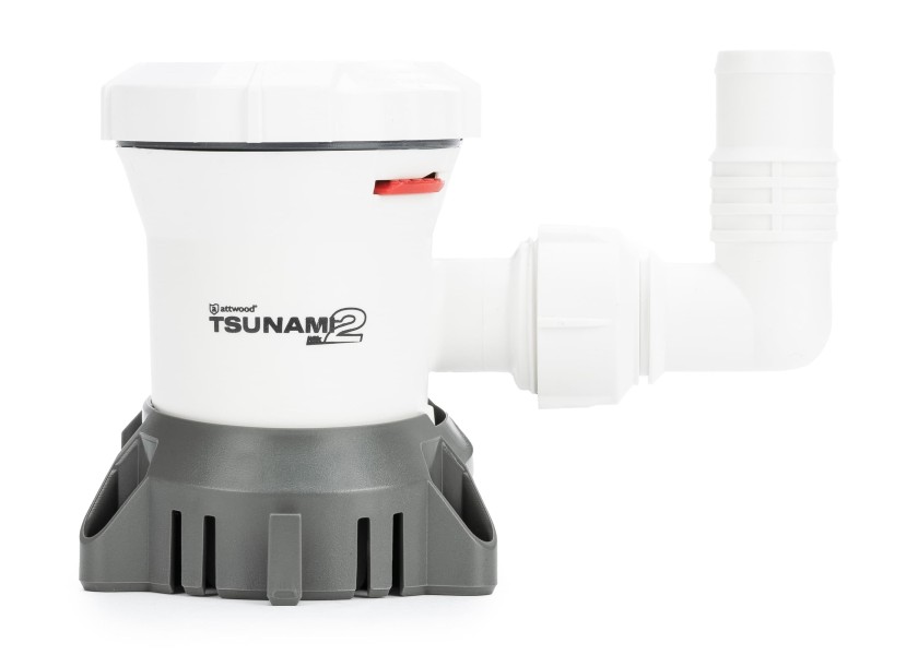 Купить Трюмный насос Attwood 5613-7 Tsunami Mk2 T1200 24В 76л/мин патрубок Ø28/25мм вал из нержавеющей стали SS316 корпус из ударопрочного пластика 7ft.ru в интернет магазине Семь Футов