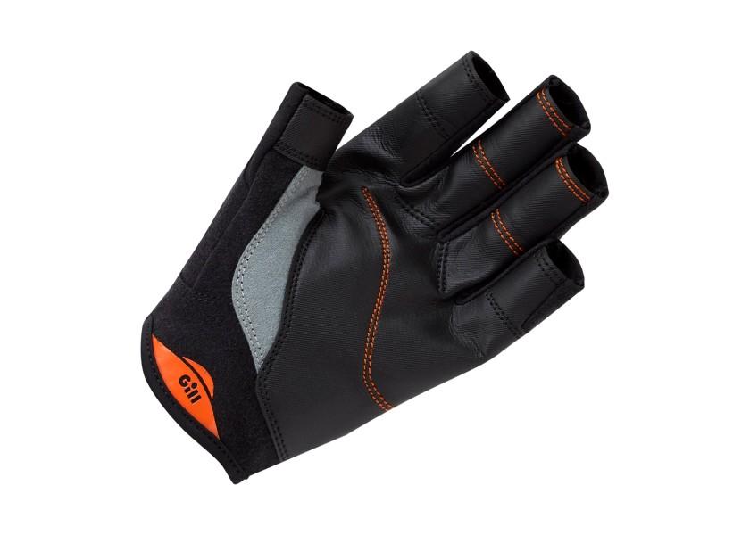 Купить Перчатки спортивные Gill Championship 7243-BLK01-XXL с открытыми пальцами размер XXL черные из нейлона/полиуретана с тканью Dura-Grip на ладони 7ft.ru в интернет магазине Семь Футов