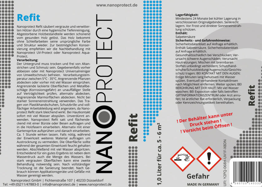 Купить NANOPROTECT REFIT Wood Degreyer / 1 litre 32282-bvs 7ft.ru в интернет магазине Семь Футов
