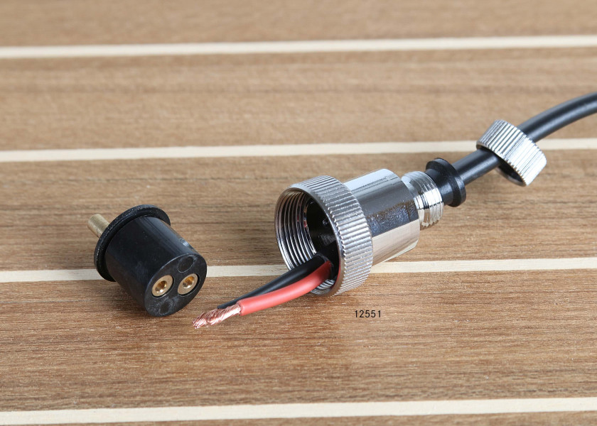 Купить Plug Connectors, 2 pole 3 A / chrome-plated brass 12550-bvs 7ft.ru в интернет магазине Семь Футов