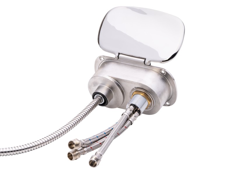 Купить Палубный душ KEJI из нержавеющей стали со смесителем / шланг из нержавеющей стали длиной 2,5 м 30277-bvs 7ft.ru в интернет магазине Семь Футов