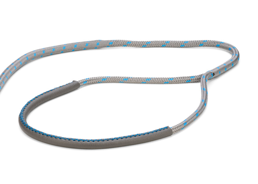 Купить Высокопроизводительный швартовный трос / с проушиной, кожаные ножны, компенсатор швартовки / титановый/синий / Веревка-Ø: 16 мм; Длина: 15 м 7ft.ru в интернет магазине Семь Футов