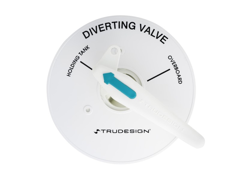 Купить Кран трехходовой для сточных вод TruDesign Aquavalve 90313 вн.резьба 1 1/2" для монтажа через перегородку из белого полиамида 7ft.ru в интернет магазине Семь Футов