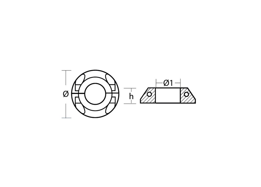 Купить Zinc Anode for Volvo Penta Saildrive with MAX PROP Propeller / 46 mm 29624-bvs 7ft.ru в интернет магазине Семь Футов