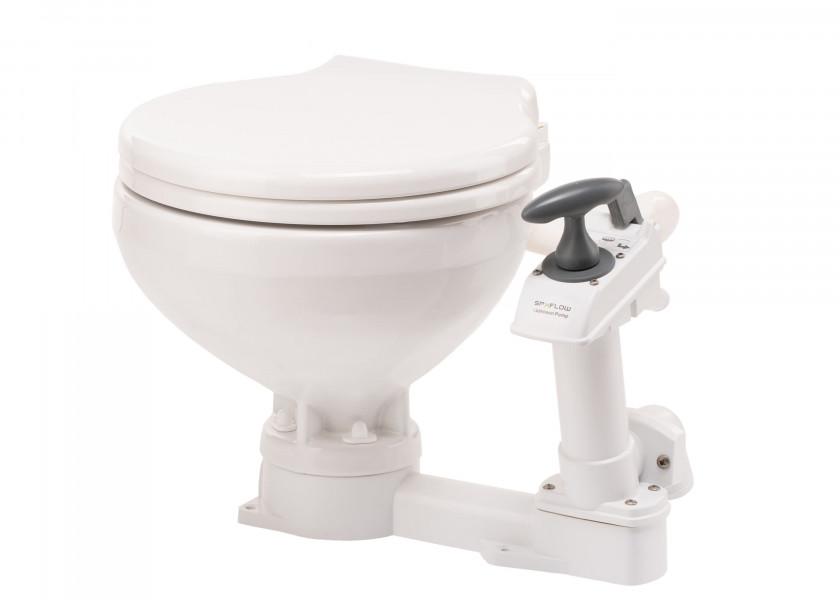 Купить Стандартный туалет Johnson Pump Aqua-T Compact 80-47229-01 410x455x355мм с эргономичным поршневым насосом с ручным приводом  7ft.ru в интернет магазине Семь Футов