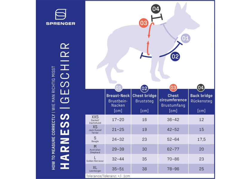 Купить SPRENGER Шлейка для собак Y-Harness 2.0 / розовый / Окружность груди: 70 - 86 см. 7ft.ru в интернет магазине Семь Футов