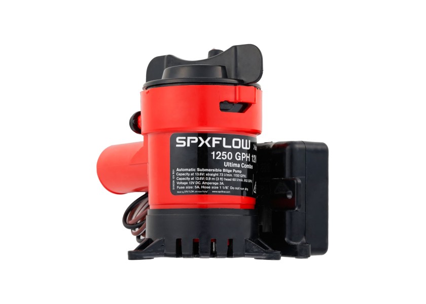 Купить Помпа трюмная погружная Johnson Pump Cartridge Ultima Combo 1250 32-1750UC-01 12В 3,2А 63л/мин под шланг Ø19мм с автоматическим выключателем и штуцерами Dura-Port 7ft.ru в интернет магазине Семь Футов