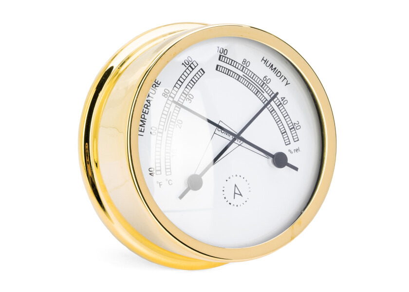 Купить AUTONAUTIC ATLANTIC 95 Thermo and Hygrometer / gold-plated 50944-bvs 7ft.ru в интернет магазине Семь Футов