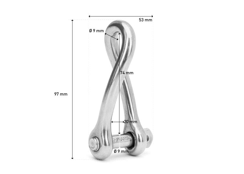 Купить WICHARD Stainless Steel Shackle, twisted 11098-bvs 7ft.ru в интернет магазине Семь Футов