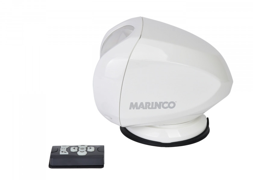 Купить Галогенный прожектор Marinco SPL-12W Precision Spot Light 12/24В 100Вт с дистанционным управлением в белом корпусе 7ft.ru в интернет магазине Семь Футов