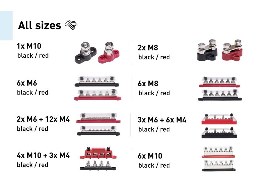 Купить SEATEC Busbar / 6x M10 / red 30991-bvs 7ft.ru в интернет магазине Семь Футов