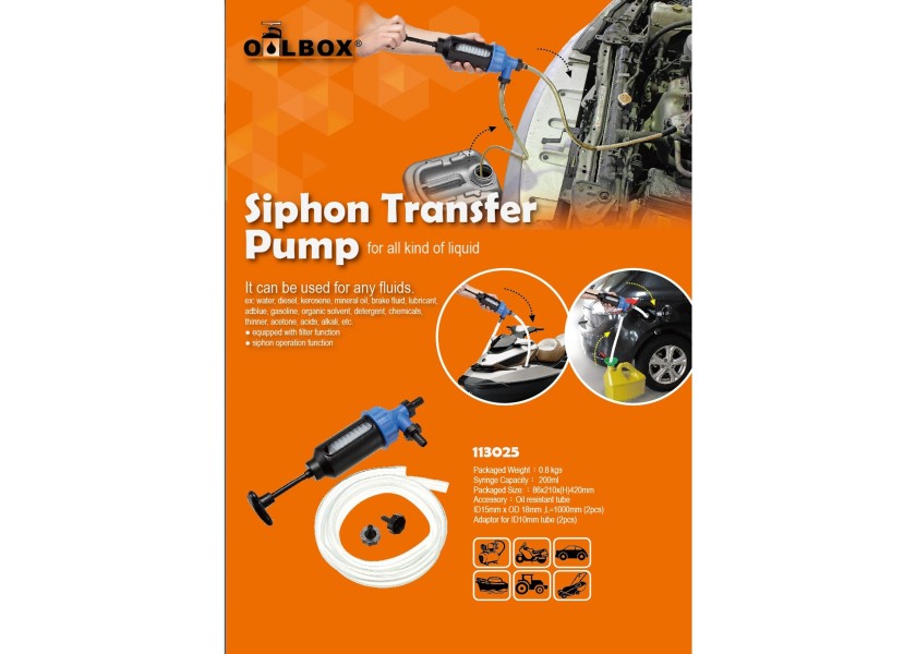 Купить OILBOX Manual Siphon Pump / 200 ml 29176-bvs 7ft.ru в интернет магазине Семь Футов