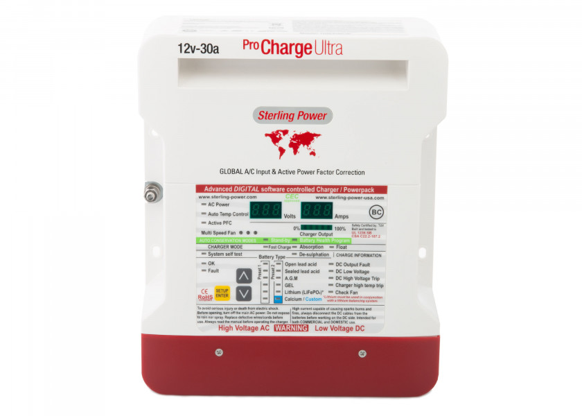 Купить Зарядное устройство Sterling Power Pro Charge Ultra PCU1230 30А 12В 260x215x90мм 3 выхода 7ft.ru в интернет магазине Семь Футов