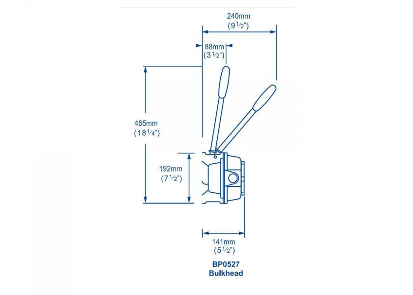 Купить Помпа ручная фекальная Whale Sanitation Mk5 BP0527 56л/мин под шланг Ø38мм устанавливается на переборку 7ft.ru в интернет магазине Семь Футов