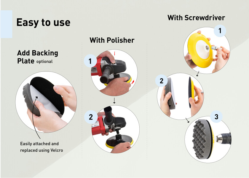 Купить SEATEC Губка для полировки / в форме вафли / мягкая / Ø: 150 мм 7ft.ru в интернет магазине Семь Футов