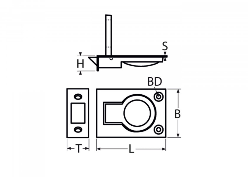 Купить Задвижка с впускным отверстием/нержавеющая сталь 25828-bvs 7ft.ru в интернет магазине Семь Футов