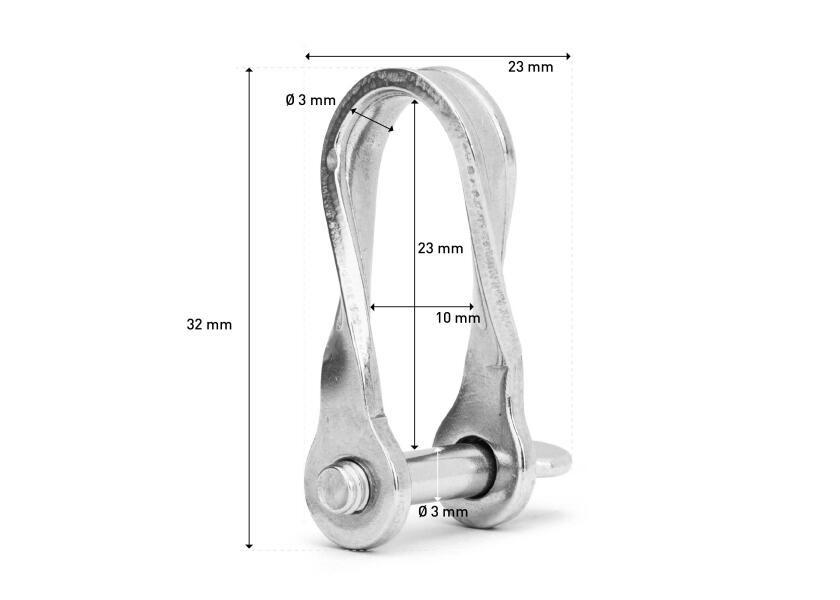 Купить Stamped Stainless Steel Shackle, twisted 13195-bvs 7ft.ru в интернет магазине Семь Футов