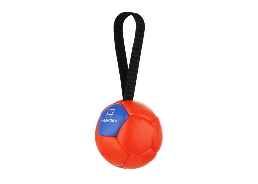 Купить SPRENGER Кожаный мячик для собаки с петлей / Ø: 100 мм 7ft.ru в интернет магазине Семь Футов