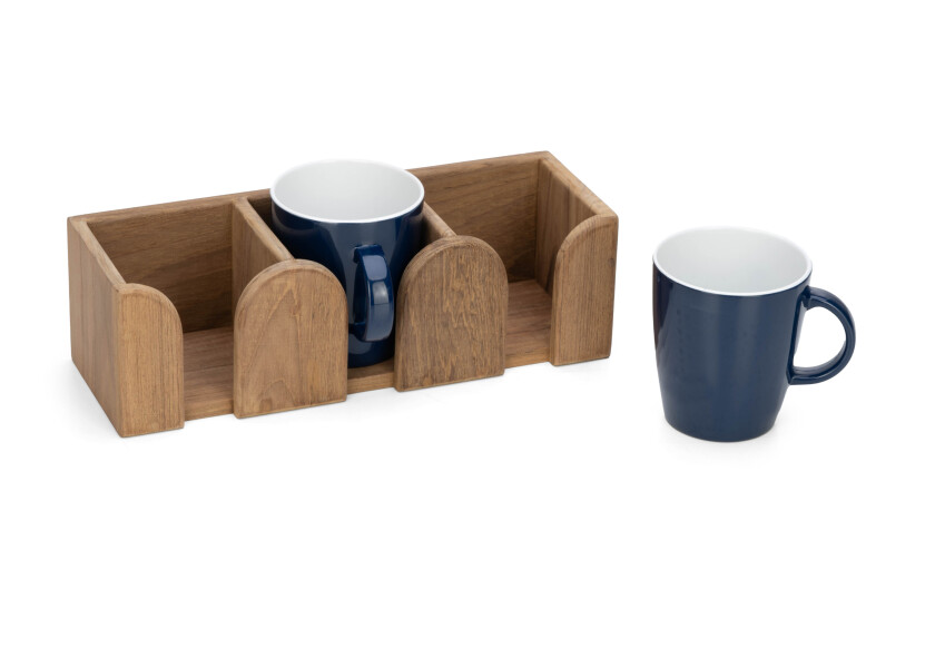 Купить ARC 3712 Подстаканник из тикового дерева на 3 чашки 7ft.ru в интернет магазине Семь Футов