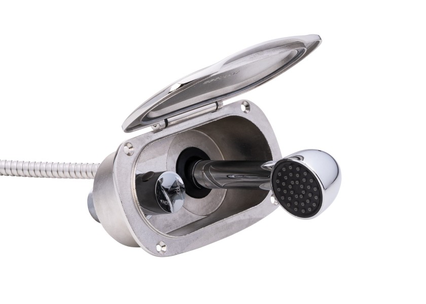 Купить Палубный душ KEJI из нержавеющей стали со смесителем / шланг из нержавеющей стали длиной 4 м 30278-bvs 7ft.ru в интернет магазине Семь Футов