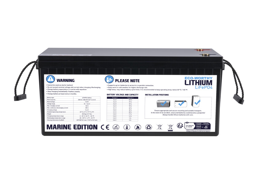 Купить Морская литиевая батарея LiFePO4 / 12 В / 280 Ач 7ft.ru в интернет магазине Семь Футов