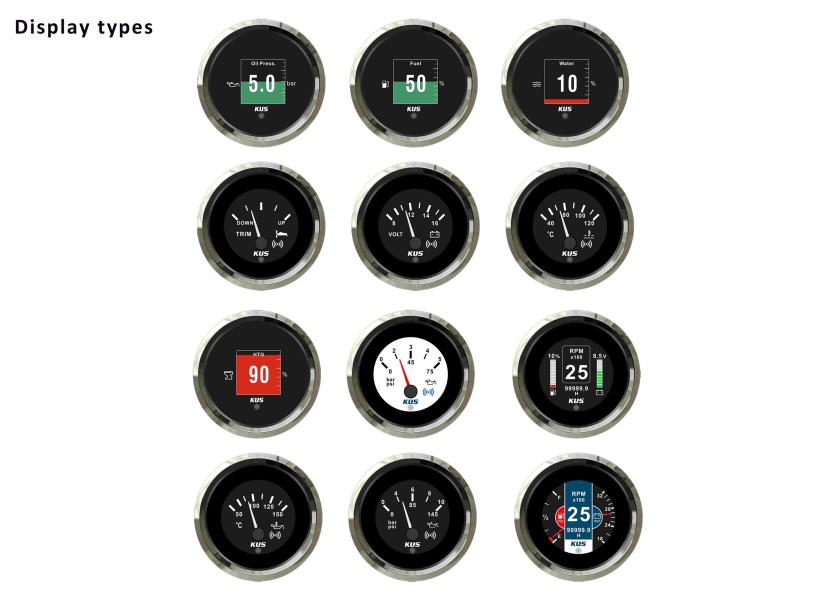 Купить KUS JMC00009 Многофункциональный прибор NMEA2000 KMG-20 / хром 30990-bvs 7ft.ru в интернет магазине Семь Футов