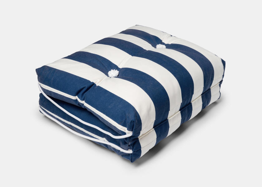 Купить Kapok Double Cushion / navy blue / wide stripes 57358-bvs 7ft.ru в интернет магазине Семь Футов