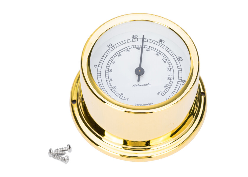 Купить AUTONAUTIC MINOR 72 Thermometer / white dial / gold-plated 50266-bvs 7ft.ru в интернет магазине Семь Футов
