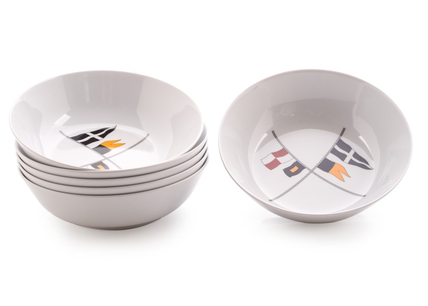 Купить Набор суповых тарелок Marine Business Regata 12007 Ø150мм 6шт из белого меламина 7ft.ru в интернет магазине Семь Футов