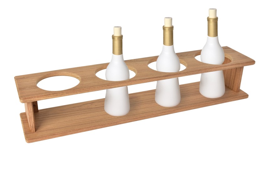 Купить ARC 222 Держатель для бутылок из тикового дерева / 4 бутылки 7ft.ru в интернет магазине Семь Футов