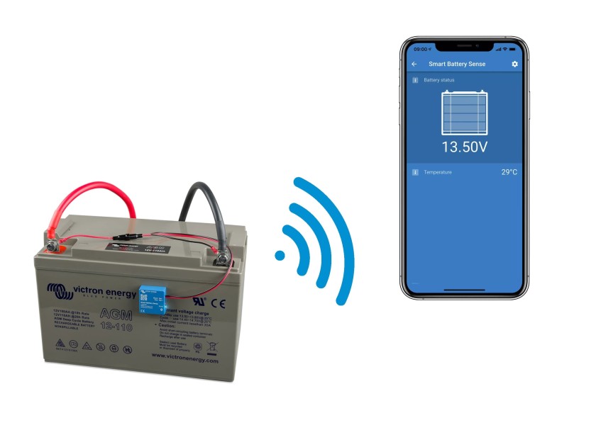 Купить VICTRON SBS050150200 SMART BATTERY SENSE Датчик напряжения и температуры / 12/24 В 7ft.ru в интернет магазине Семь Футов