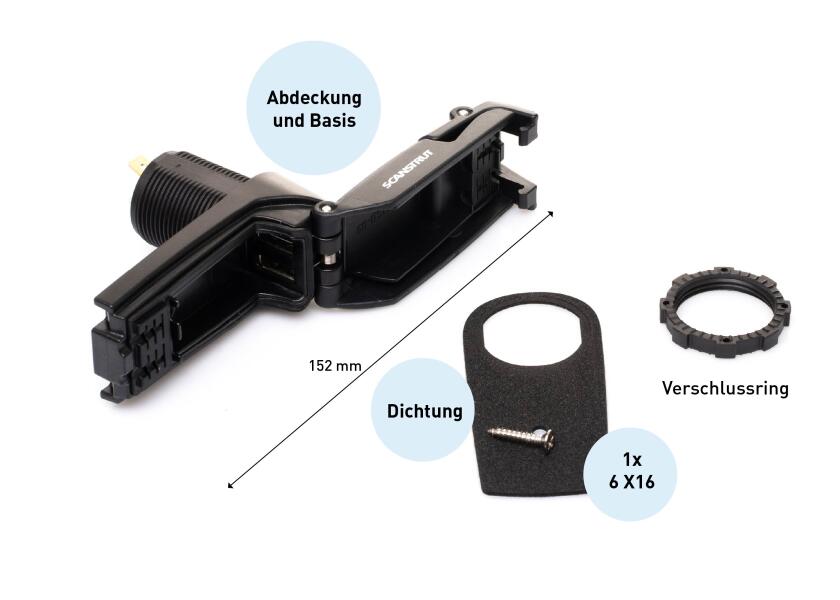Купить Быстрое водонепроницаемое USB-зарядное устройство Scanstrut SC-USB-02 94 x 39 x 29 мм 12/24 В 4,2 А USB Type-A 7ft.ru в интернет магазине Семь Футов