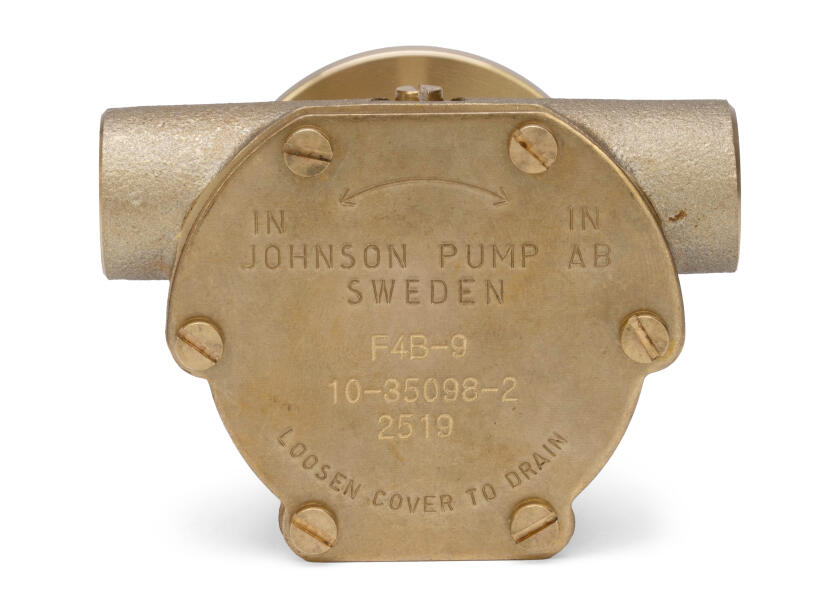 Купить Насос охлаждения двигателя Johnson Pump F4B-9 10-35098-2 вход/выход Ø16,6мм корпус из бронзы 7ft.ru в интернет магазине Семь Футов