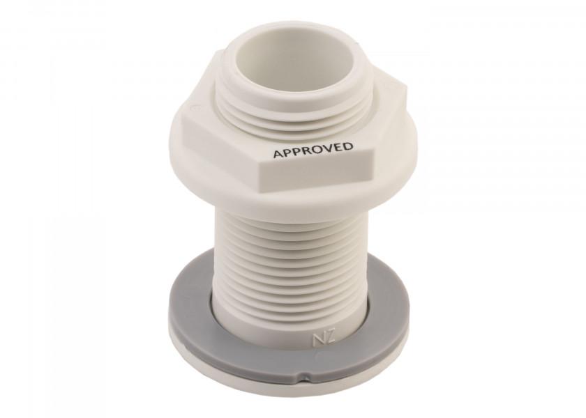 Купить Кингстон TruDesign Domed 90419 1"1/2 BSP Ø36мм из белого нейлона армированного стекловолокном 7ft.ru в интернет магазине Семь Футов
