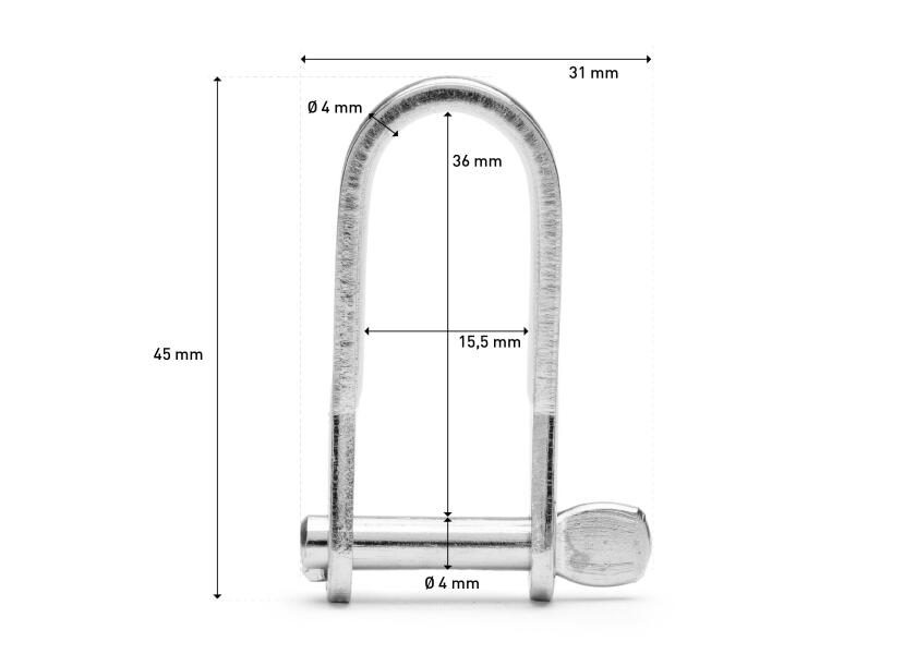 Купить Stamped Stainless Steel Shackle, long 13197-bvs 7ft.ru в интернет магазине Семь Футов