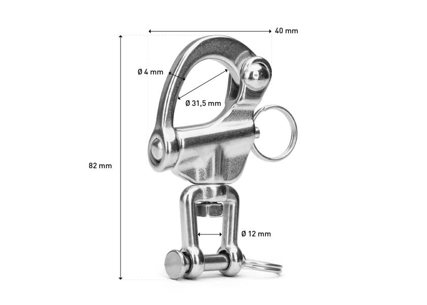 Купить Snap Shakle with Clevis Pin Swivel 13878-bvs 7ft.ru в интернет магазине Семь Футов