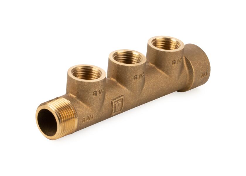 Купить Коллектор из морской бронзы Vetus V-quipment MAN3G1/2 3/4" 3 x 1/2" 7ft.ru в интернет магазине Семь Футов