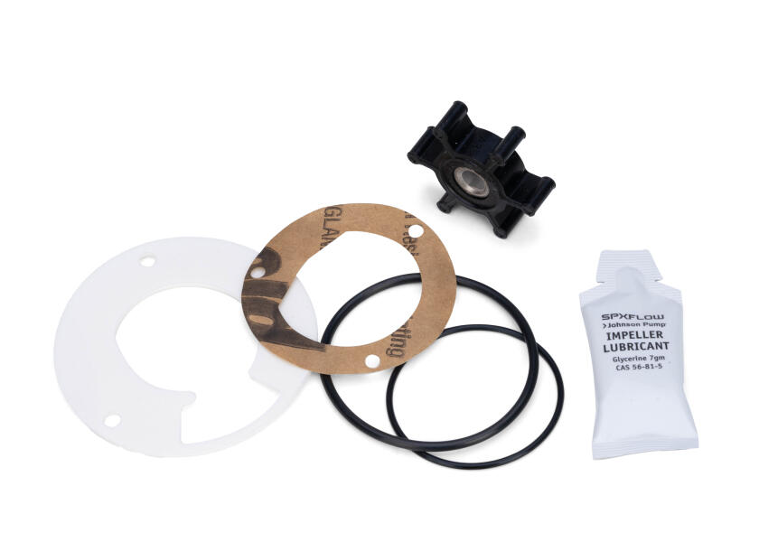 Купить Импеллер с лыской Johnson Pump 09-1052S-9 Ø45,2x12,8мм посадочное Ø8мм 6 лопастей из чёрного маслостойкого нитрила 7ft.ru в интернет магазине Семь Футов