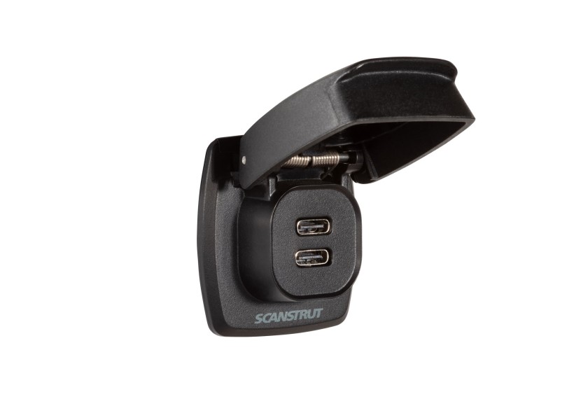 Купить Scanstrut SC-USB-F3 Двойной разъем для зарядки USB-C Flip Pro Max Black 7ft.ru в интернет магазине Семь Футов