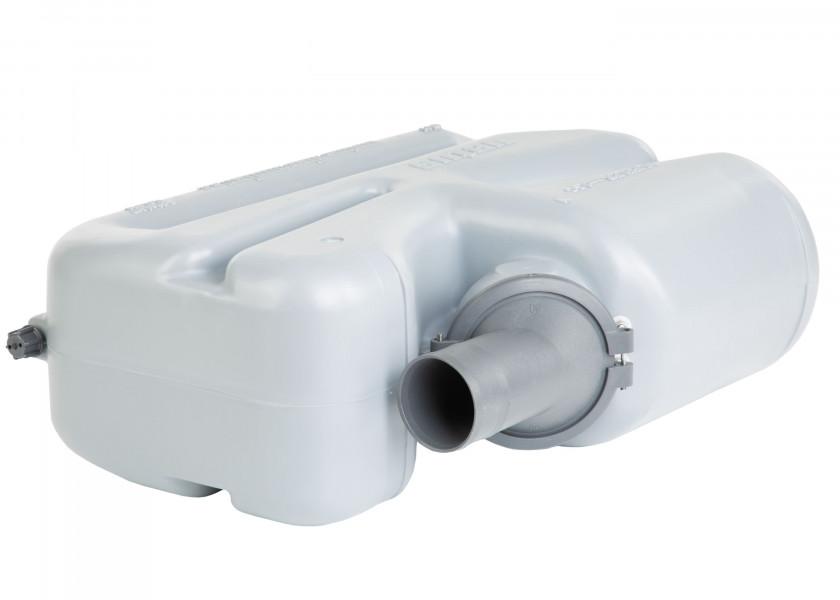 Купить Гидрозатвор Vetus LSG60 17л 578x170x368мм 360° входное соединение Ø60мм для выхлопного шланга Ø60мм со встроенным обратным клапаном 7ft.ru в интернет магазине Семь Футов