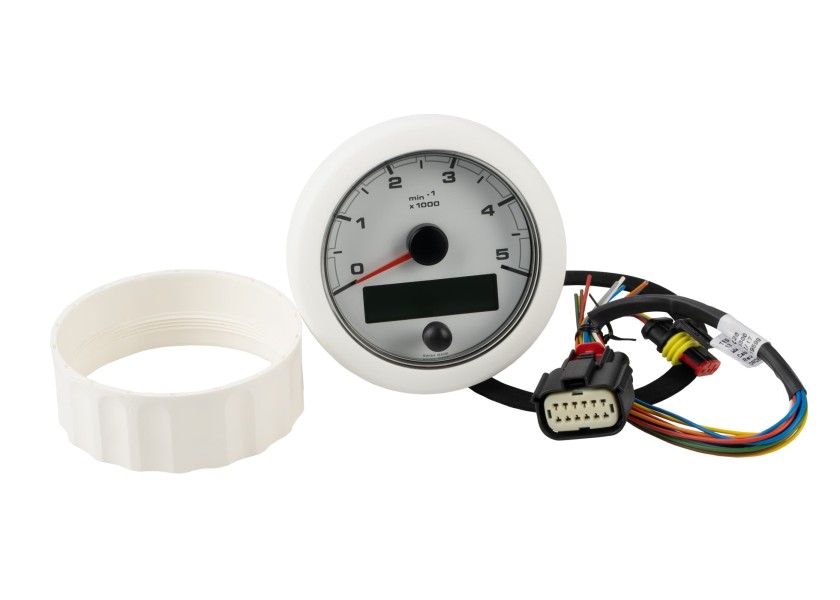 Купить VDO A2C1065800001 Oceanlink Master Тахометр / 5000 об/мин / 85 мм / белый 7ft.ru в интернет магазине Семь Футов