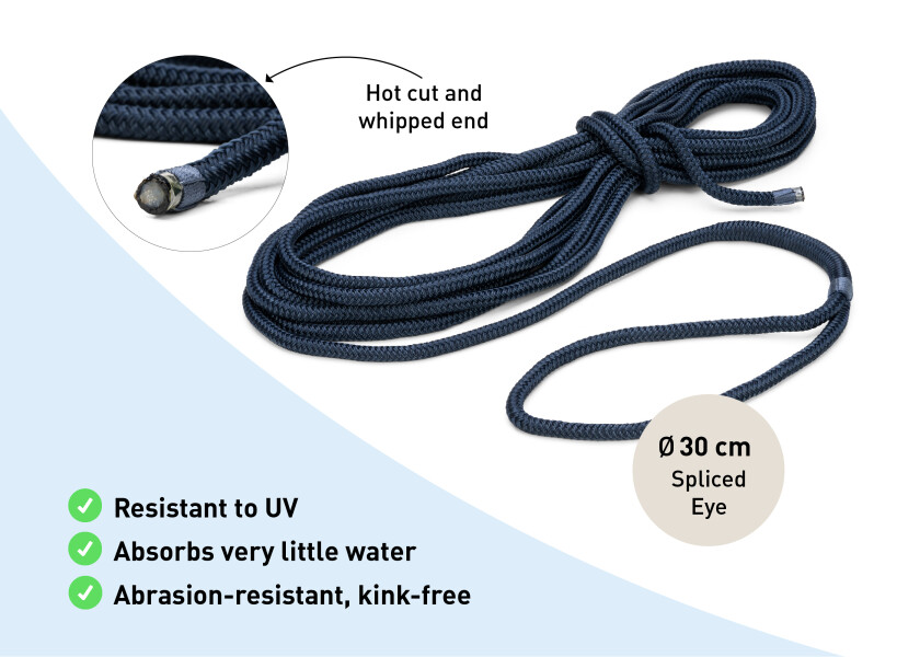 Купить Mooring Line / with eye / navy 30946-bvs 7ft.ru в интернет магазине Семь Футов