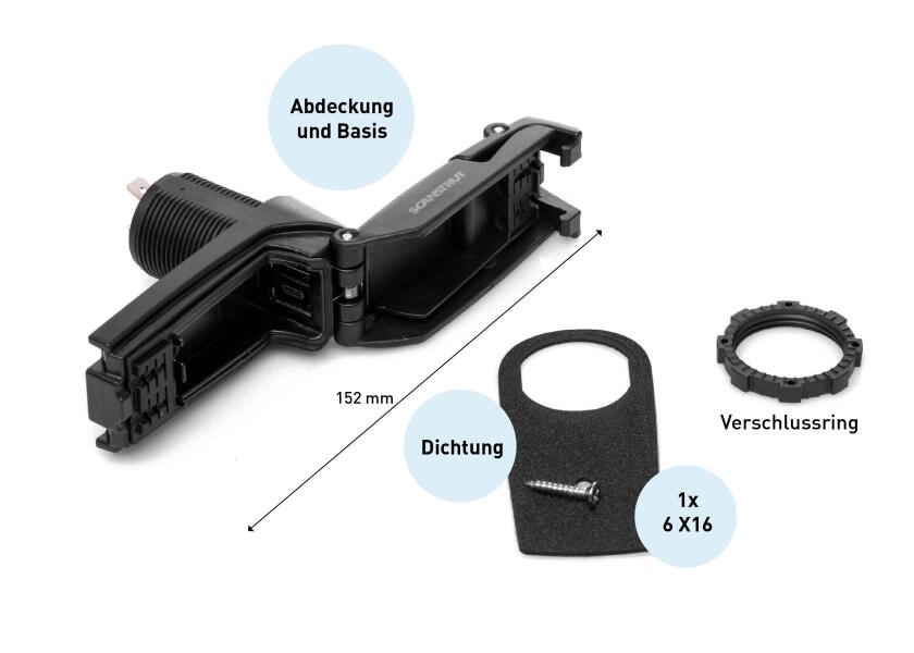 Купить Водонепроницаемый зарядный порт Scanstrut ROKK Charge Pro SC-USB-03 12–24В 36/60Вт USB-A/USB-C IPX6 Ø39х94мм быстрая зарядка PD и QC черный 7ft.ru в интернет магазине Семь Футов